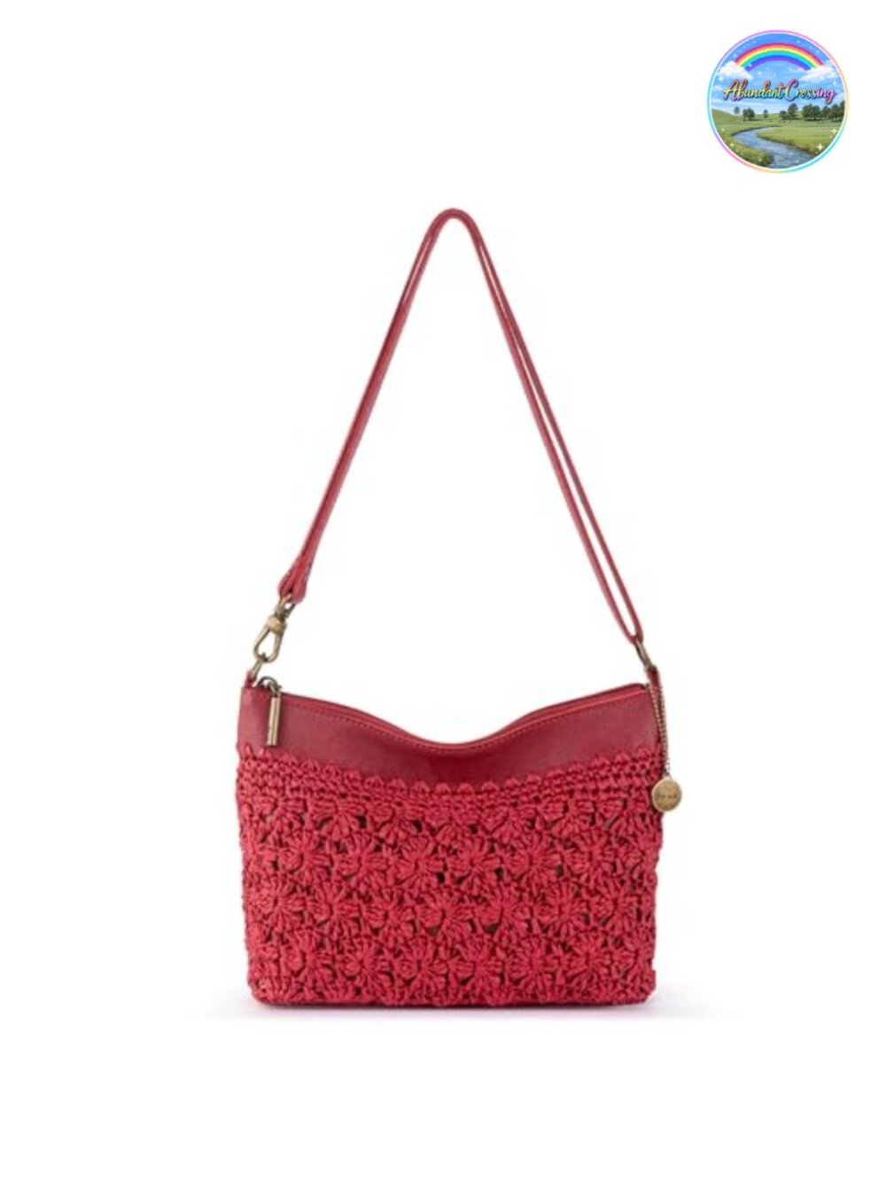 Hand Crochet Convertible Crossbody Clutch Wristlet 3-in-1 Purse